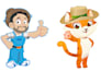 create cute mascot cartoon character design 2d vector illustration mascot logo
